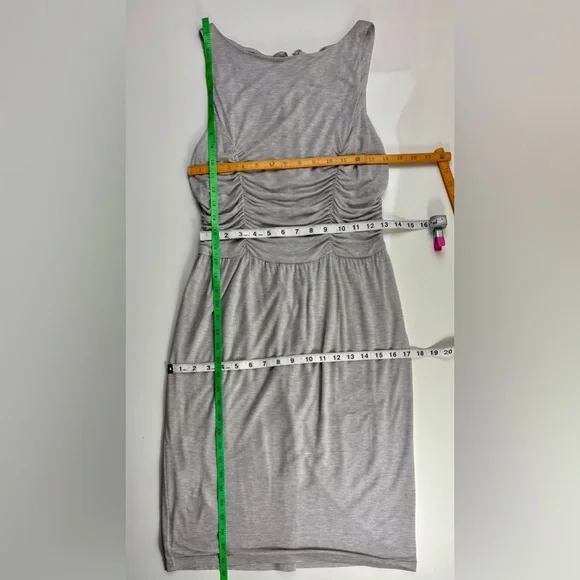 Jason Wu Grey Malin Shirred Bodice Sleeveless Tencel & Silk Dress, Szs 6 & 8